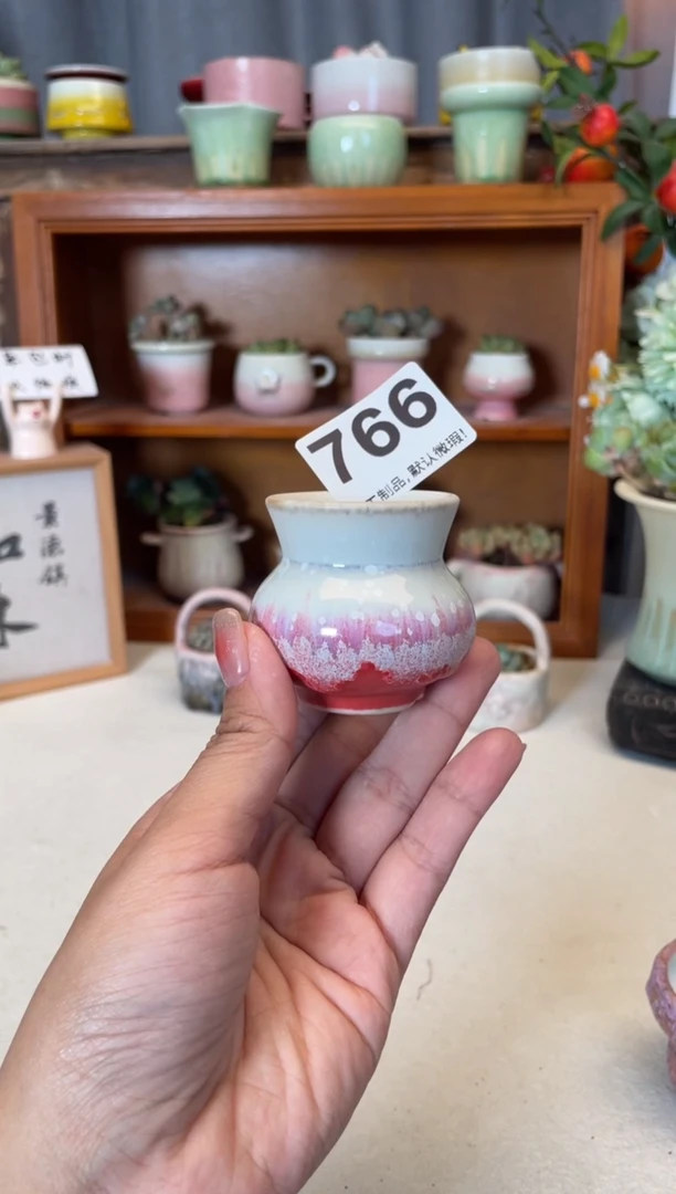 瓷片766知木小芳花盆