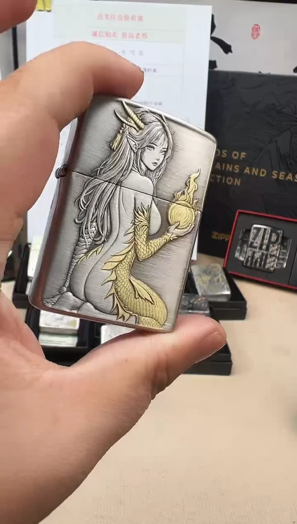 铜烈焰龙姬-3D盔甲熏银鎏金（带证书）