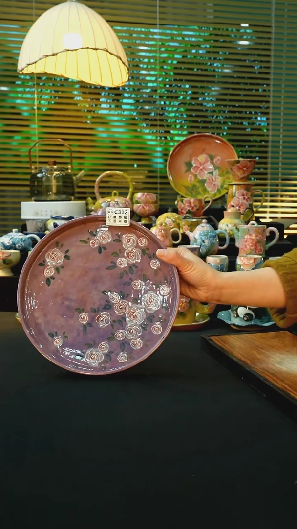 【闪购商品】杯手绘心瓷陶瓷浮力微瑕*