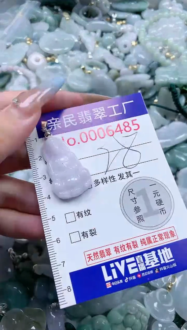 翡翠未镶嵌吊坠(不含链)6485