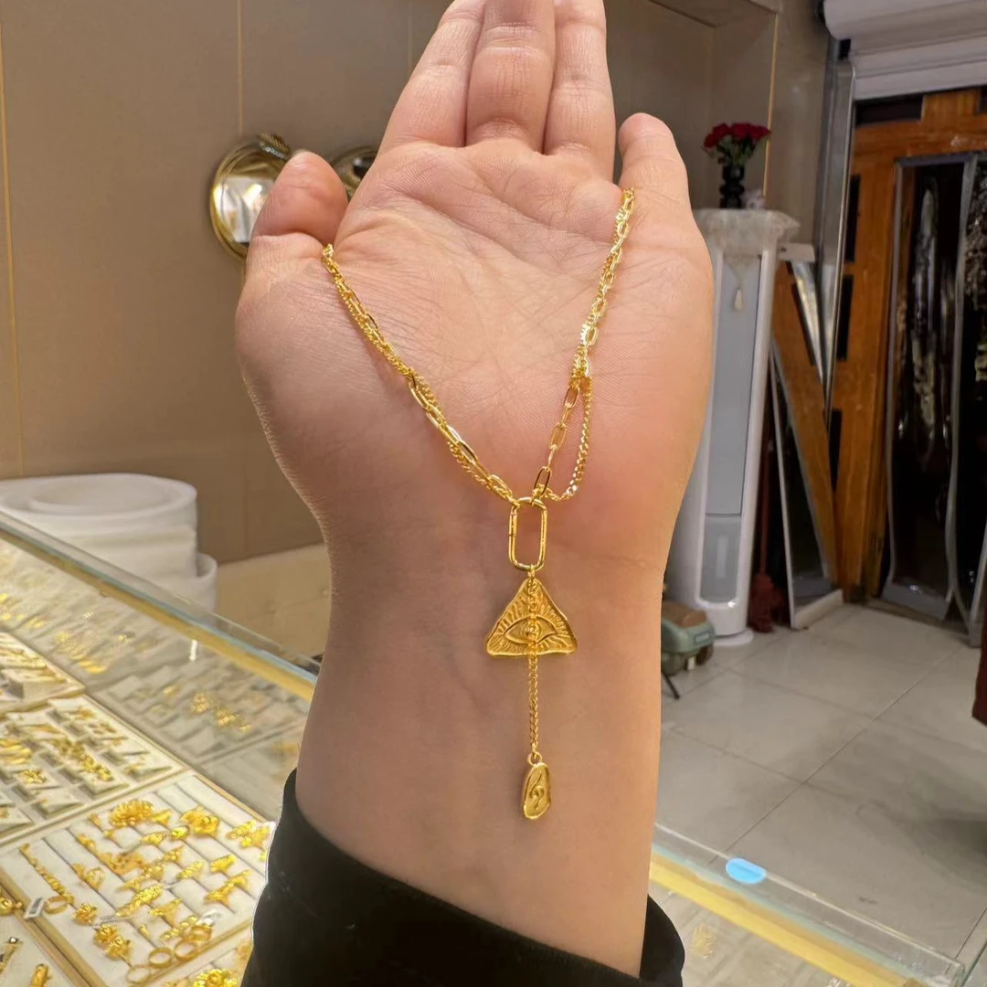 合金亚克力项链 小项链女款日常款素款百搭