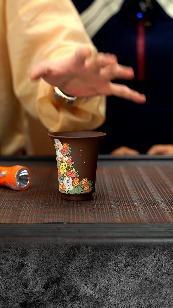 【闪购商品】紫砂茶壶猫杯紫砂