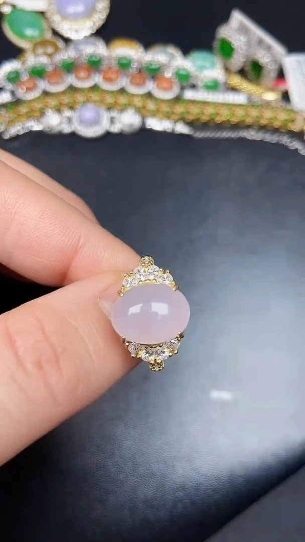 银S925镶嵌戒指翡翠2770