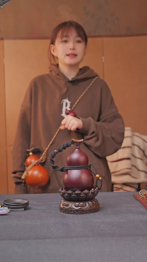 1980号链接精品大漆葫芦现货现发[一物一拍]不包含莲花底座