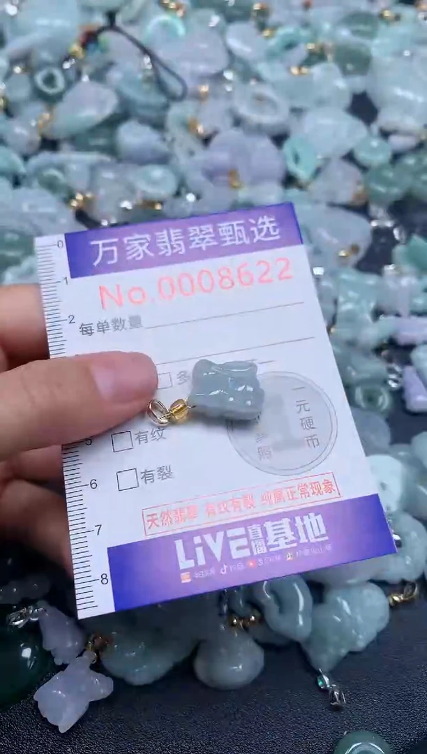 吊坠(不含链)未镶嵌翡翠8622