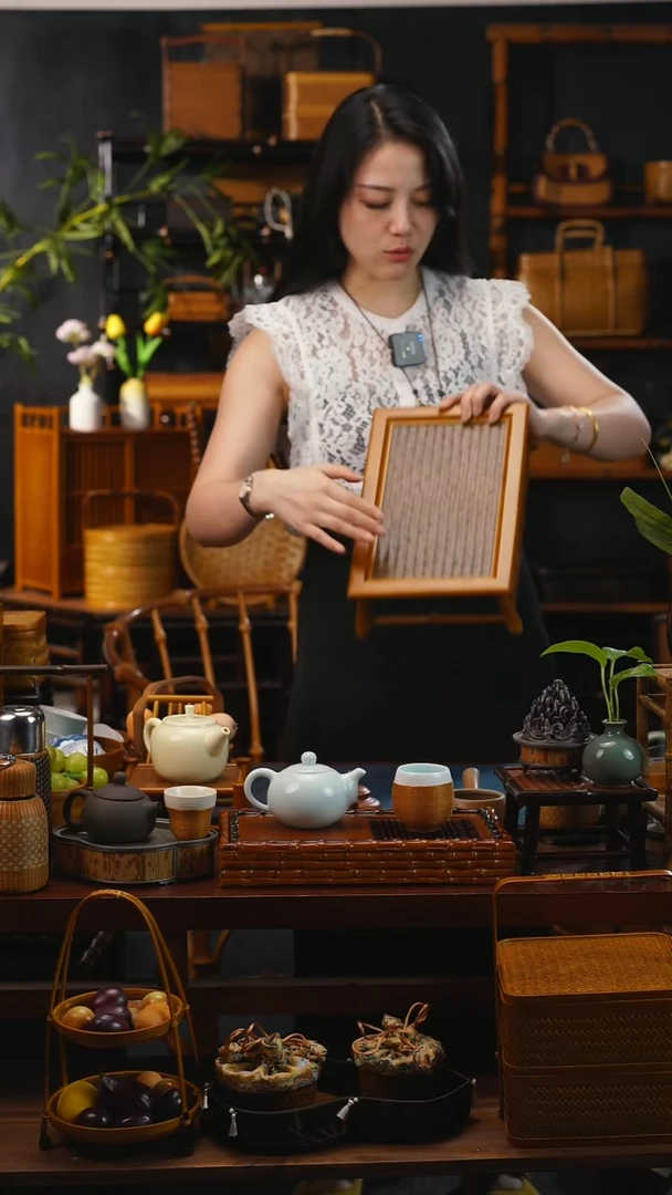 见山茶台非遗竹编