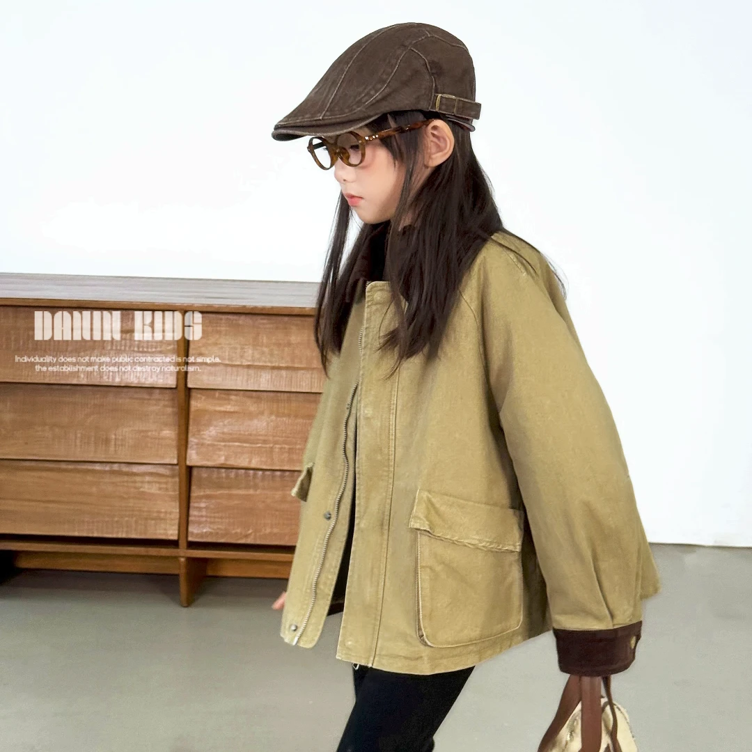 嗒囜【阿美咔叽小玩家，穿出复古黄金年代】儿童秋冬装棉服外套棉衣