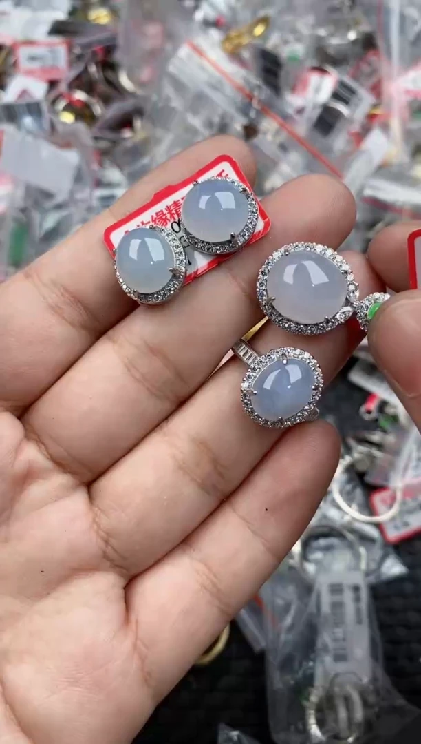 银S925镶嵌戒指翡翠1919    10