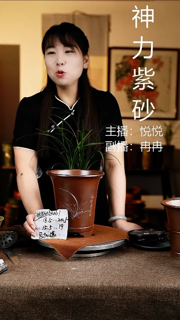 紫砂花盆花卉工艺8461