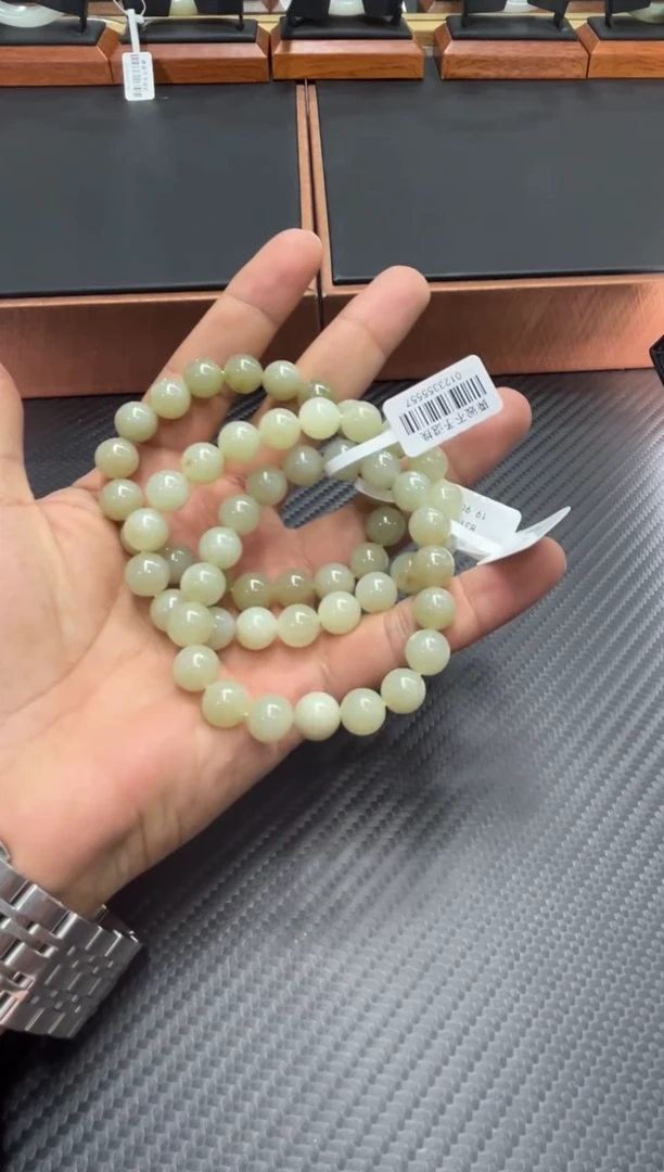 未镶嵌手串和田玉且末近矿微色差卡10m多样性发货拍一发一