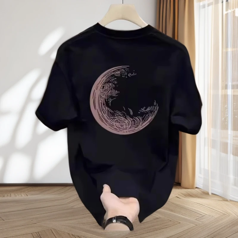 仓石一树短袖t恤男2025夏季新款圆领纯棉半袖ins潮牌轻奢痞帅男装