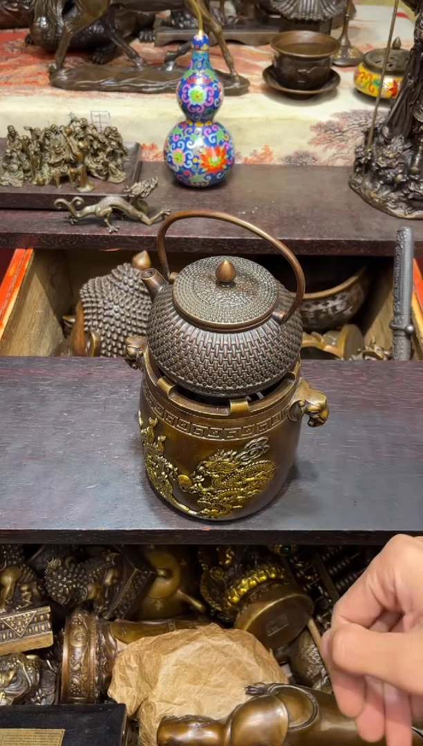 铜古居高端精选链接一套茶壶C525210