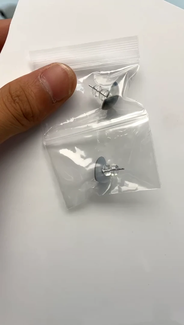 耳饰拼合珍珠（马贝珠）银S925镶嵌14-15