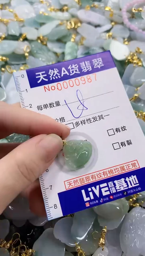 颈饰未镶嵌翡翠天然A货翡翠