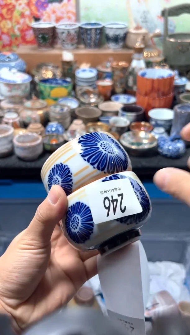 瓷片高***景夏目海外回流瓷器中古品。