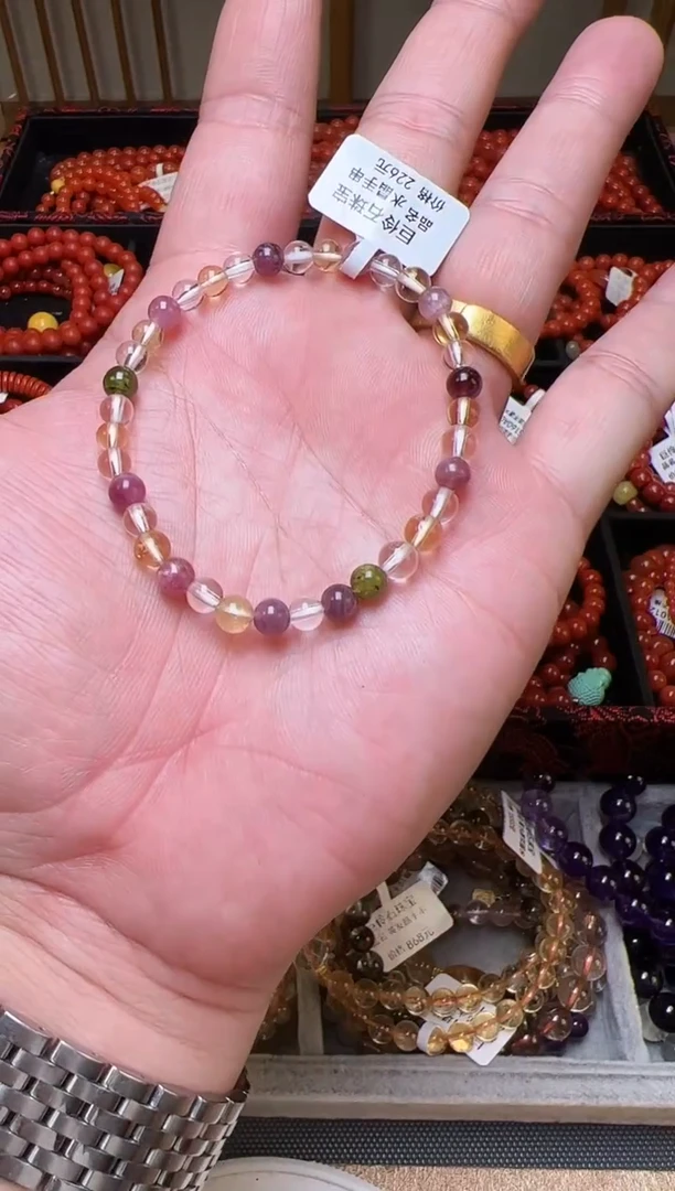 未镶嵌手串水晶水晶多宝单圈手串