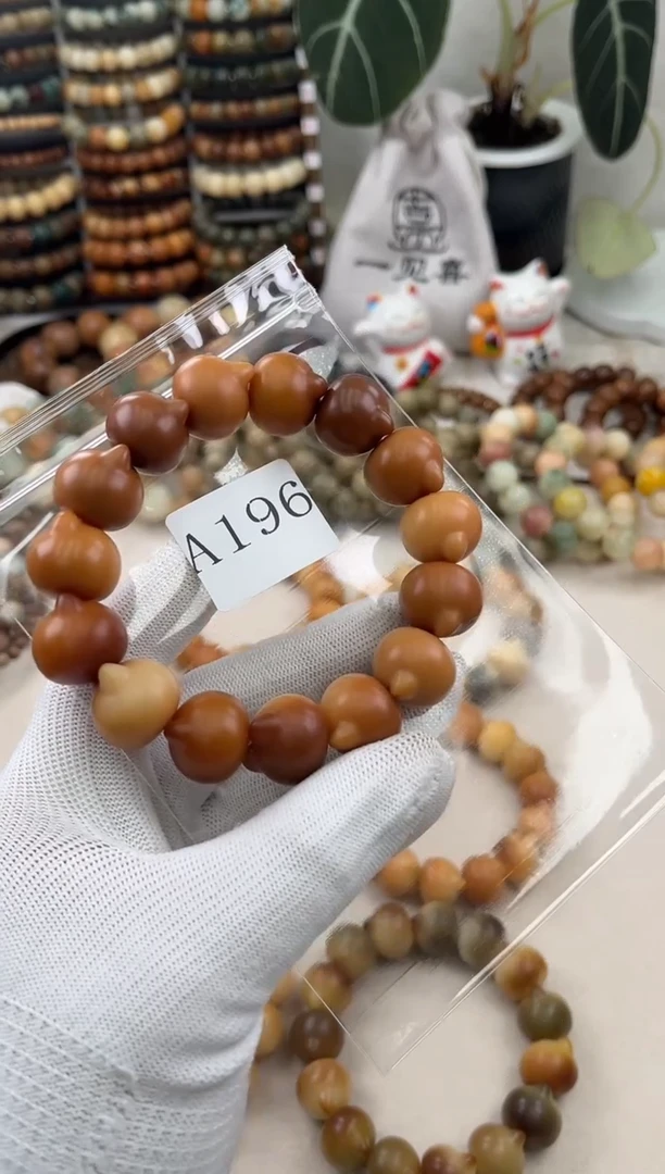 菩提根/象牙果手串a196卡19 干磨