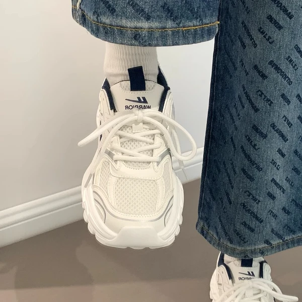 回力厚底增高老爹鞋女2025新款时尚软底休闲运动鞋百搭轻便小白鞋