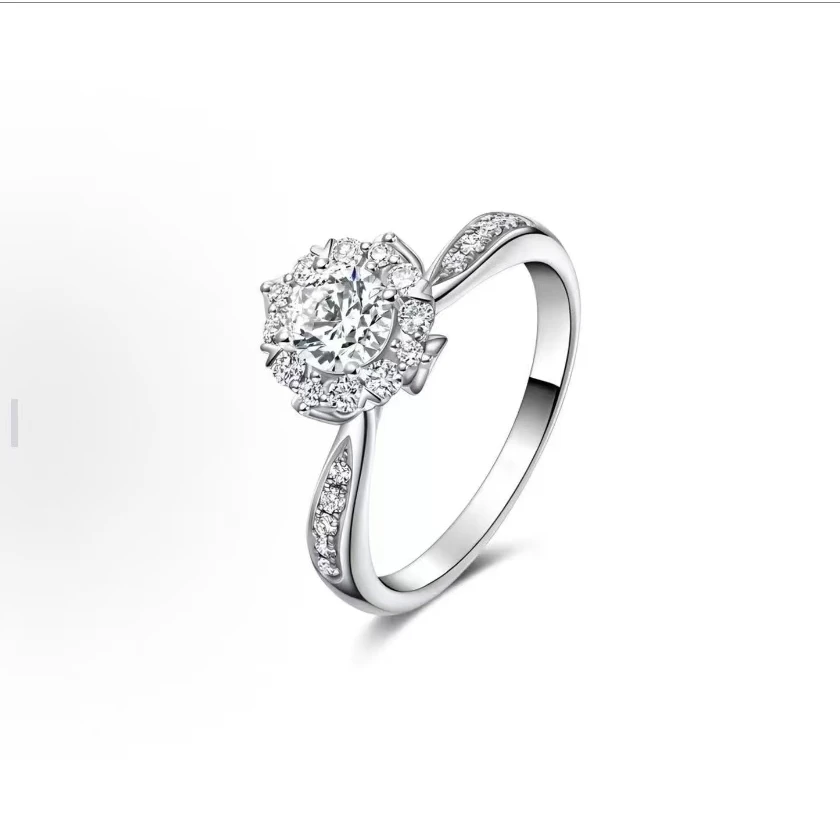 私人定制 灿若花苞女戒1.0ct