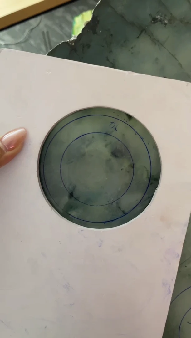 未镶嵌手镯定制翡翠半*正圈ADL3SZDZS