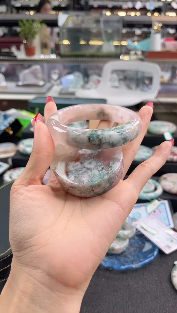 未镶嵌手镯石英质玉61圈口（赠品镯心）