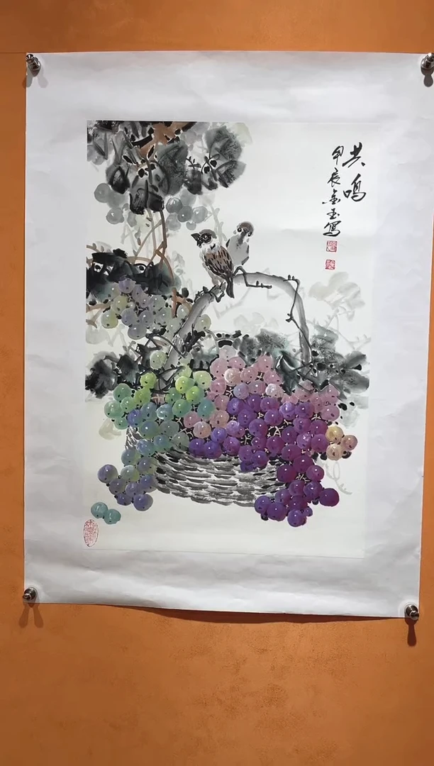 国画刘金玉老师亲笔手绘