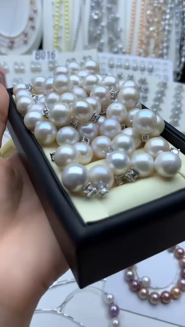 淡水珍珠银S925镶嵌吊坠(不含链)多样性发其一