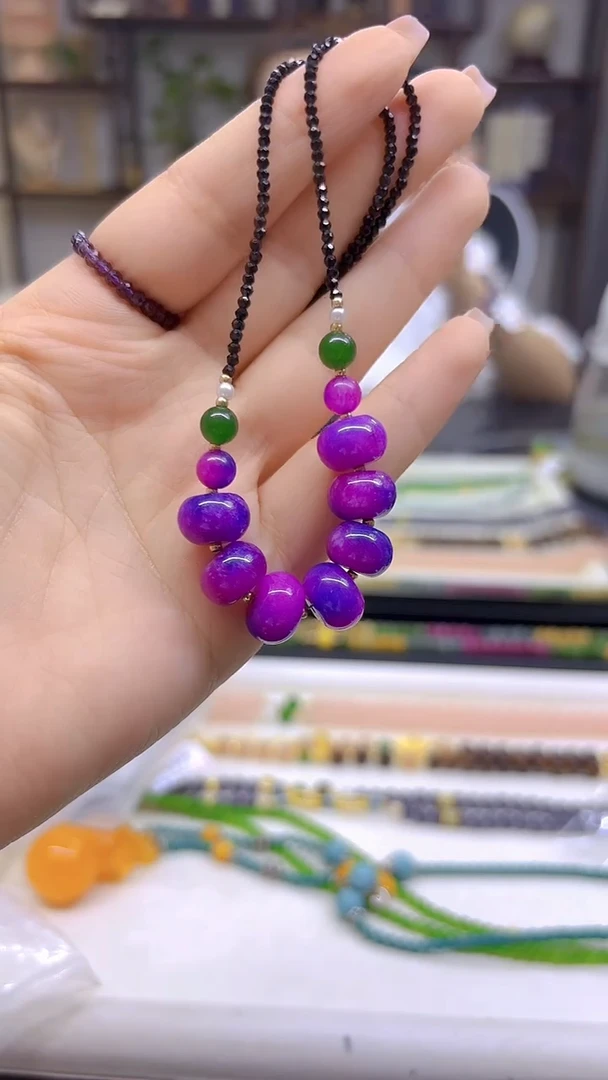 未镶嵌苏纪石（舒俱来）颈饰DIY款X408