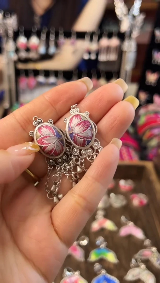 织绣艺枝独绣老绣饰品86