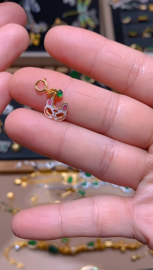 【闪购商品】翡翠吊坠(不含链)银S925镶嵌万能扣
