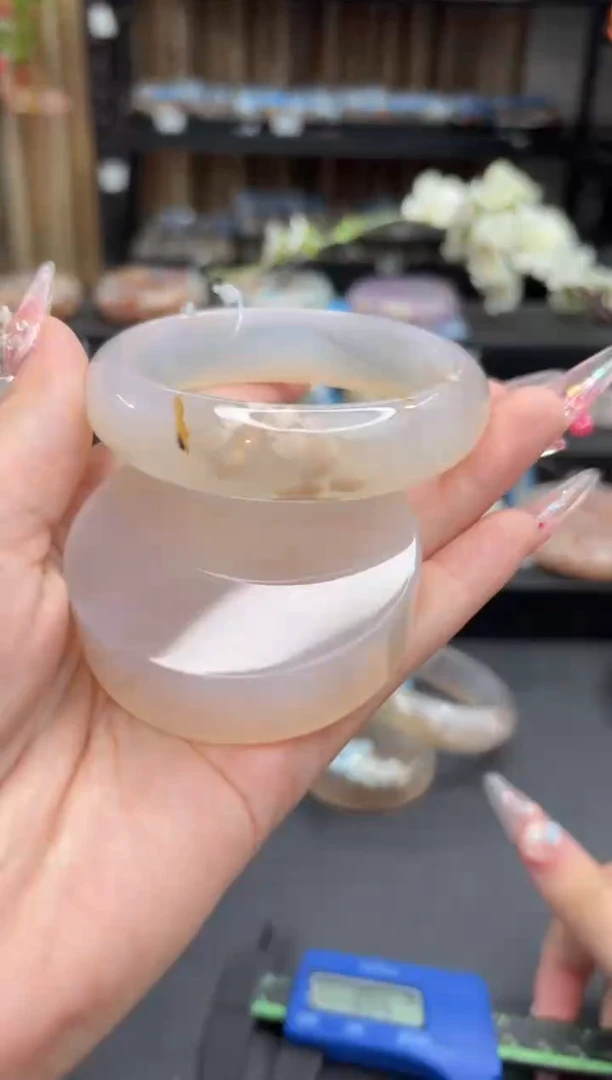 未镶嵌手镯石英质玉148(59圈赠送镯心)