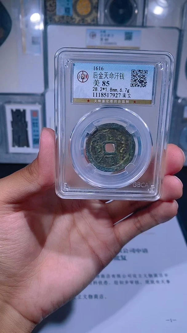 铜琪珍   天命汉钱一枚