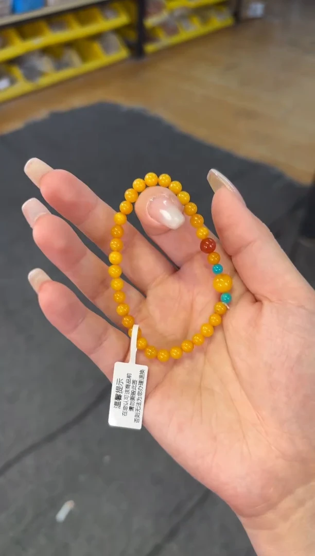 【闪购商品】蜜蜡手链未镶嵌   5.5mm蜜蜡圆珠单圈