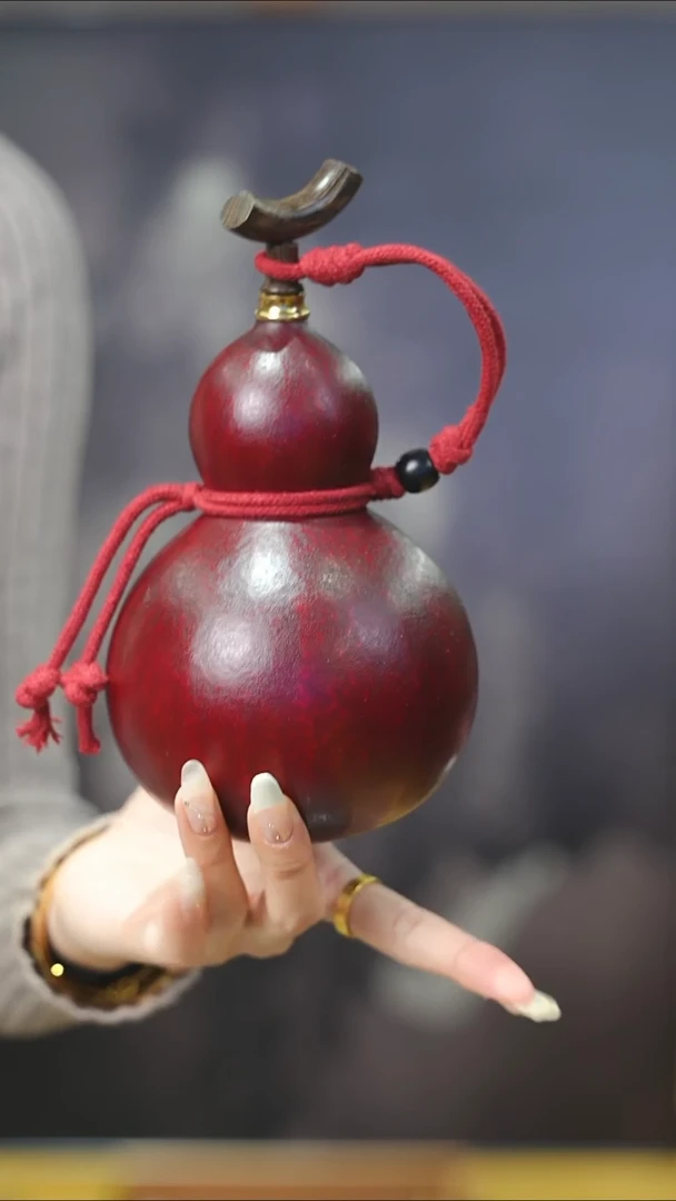 【闪购商品】XH159大漆酒葫芦不包手串及旋转底座