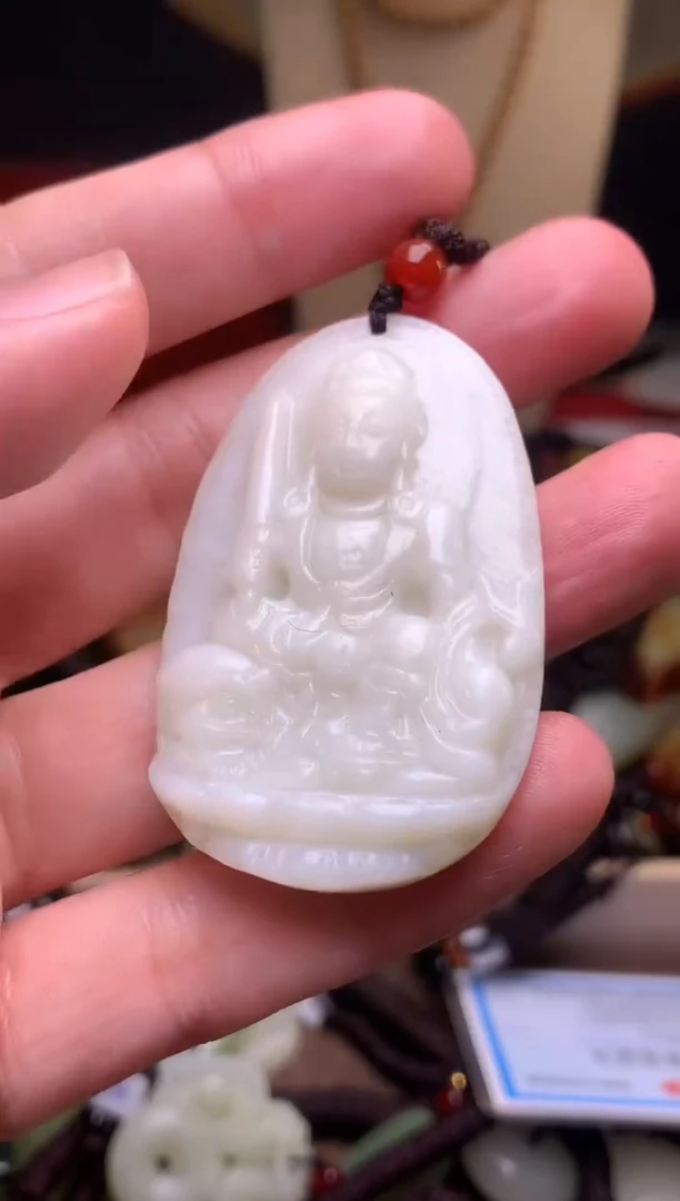 颈饰未镶嵌和田玉新疆料青海料清水和田玉吊坠