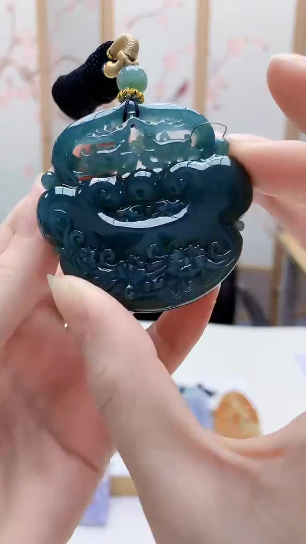 未镶嵌定制翡翠5160ry-毛货挂件96