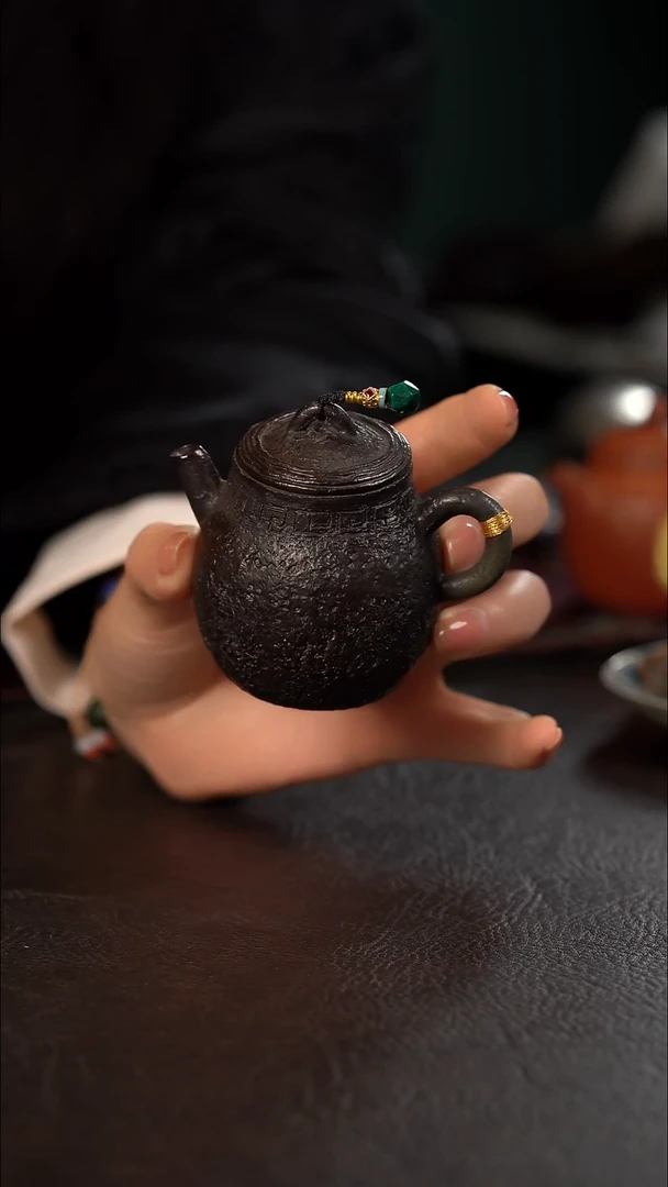 伟壶柴烧小泡壶 梨形