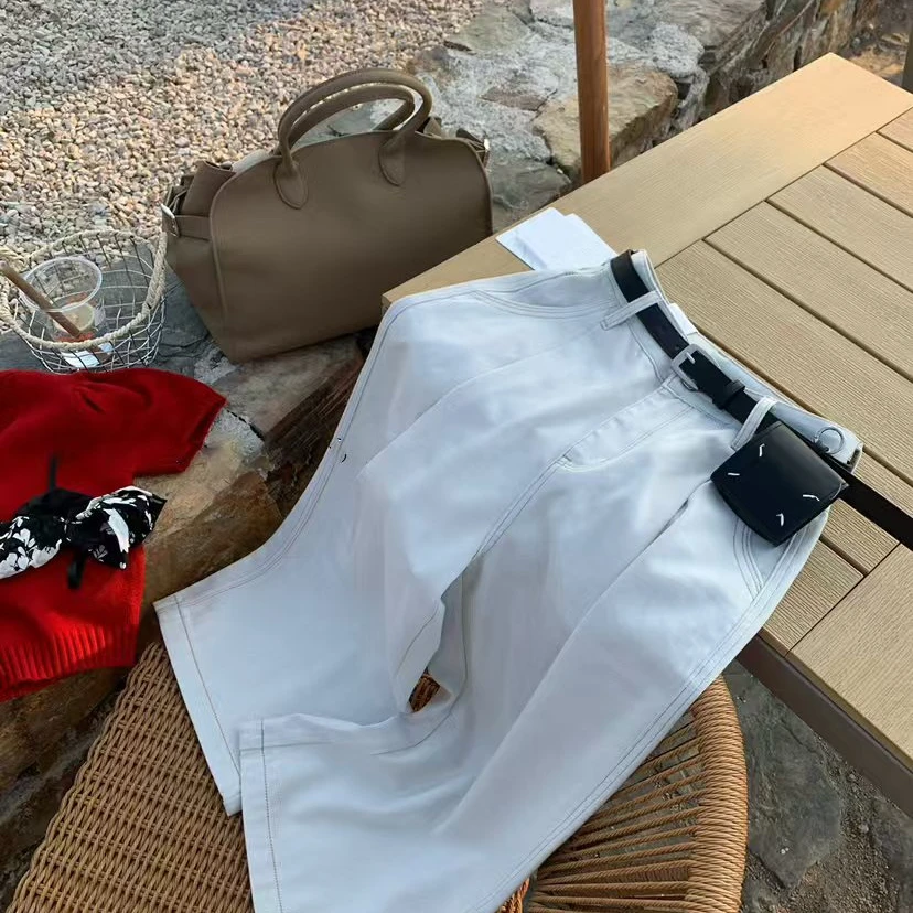 709心心念念的韩代带腰包高腰牛仔八分裤来啦！！