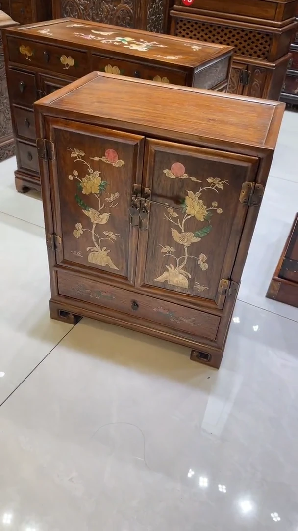 【闪购商品】木鸟踏花枝 收纳柜