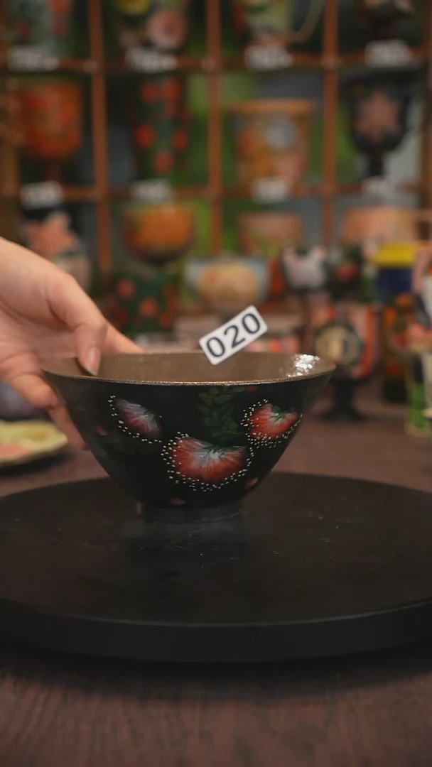 紫砂油画手绘釉下彩020