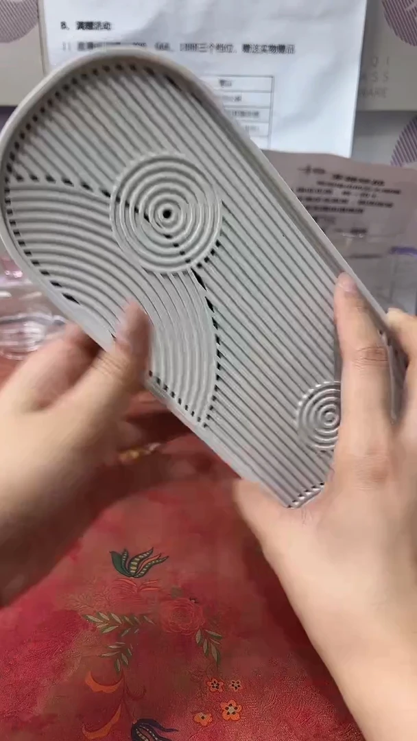 清涟茶盘(素白·小号）