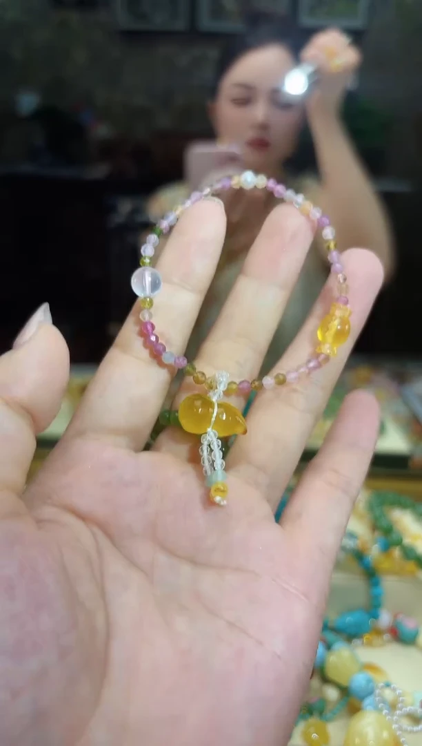 未镶嵌琥珀手链琥珀手串