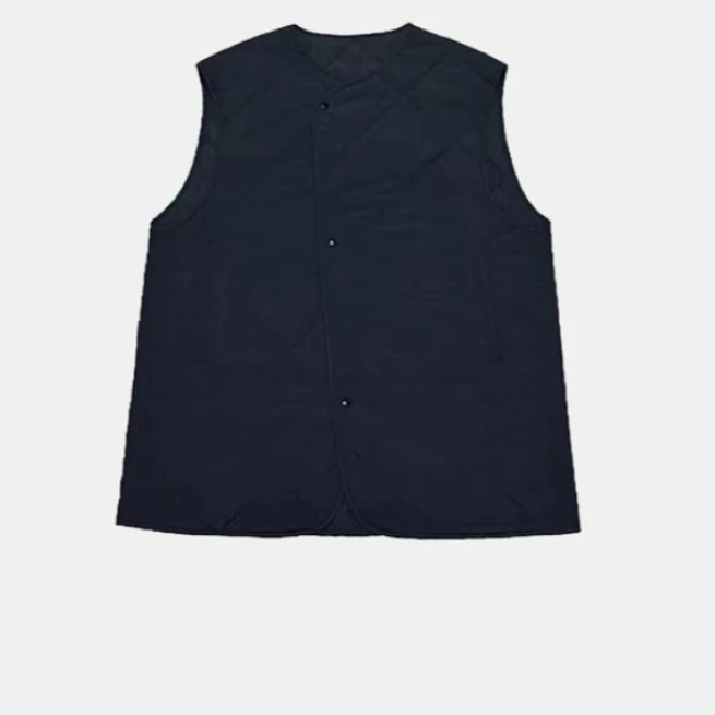 Yayirou-圆领时尚显瘦马甲厚款宽松舒适女户外黑色无袖5087