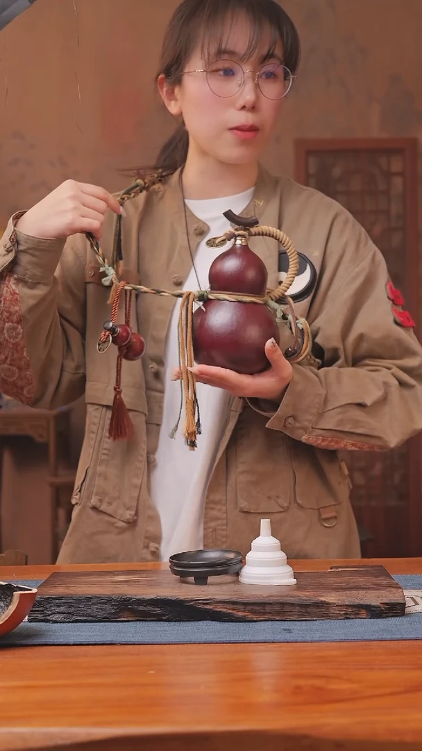 1371号链接精品大漆葫芦现货现发[一物一拍]（500ml）