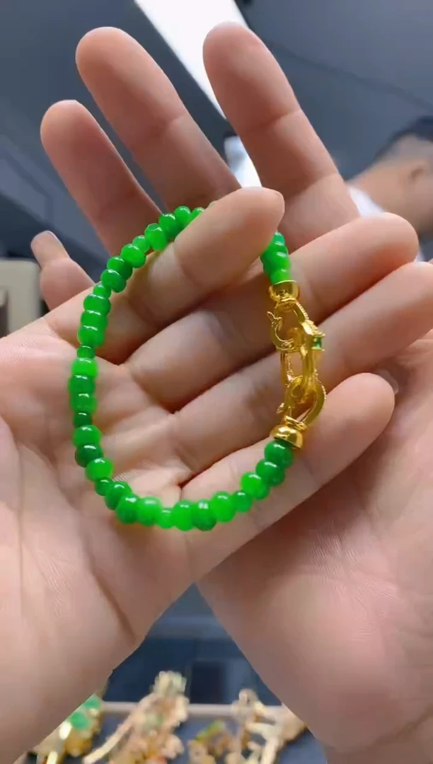 【闪购商品】翡翠耳饰合金329翡翠手链