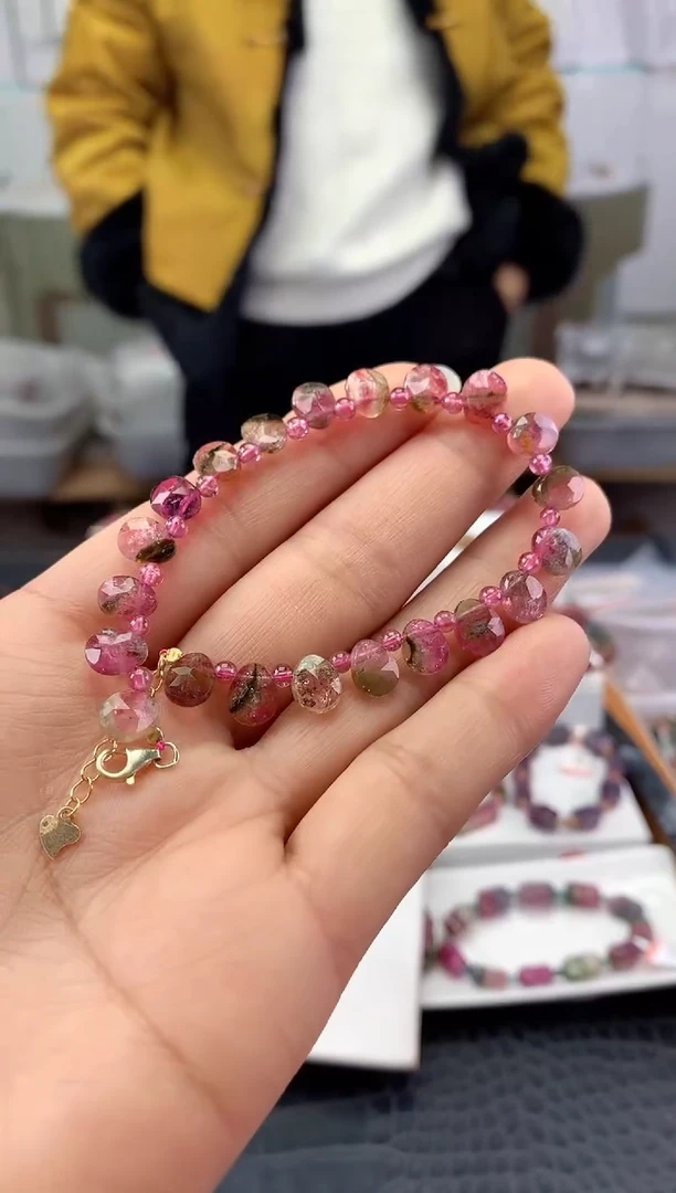 未镶嵌手串碧玺多样性发一条