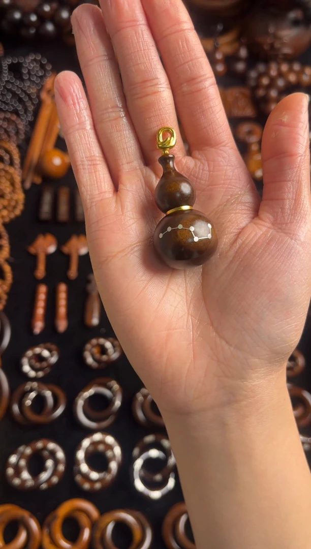 枣木雷击枣木玉化七星葫芦