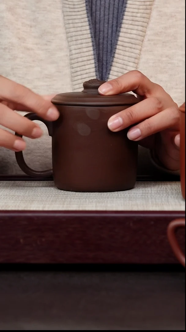 茶杯紫砂金帆紫单龙