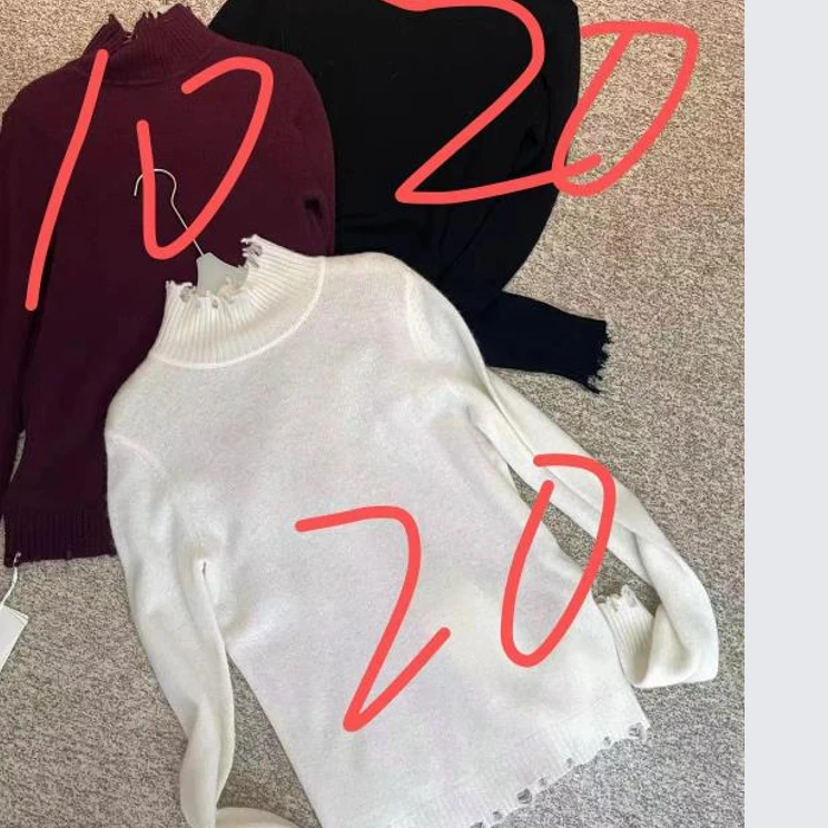 DEZI宝藏衣橱毛边净面羊毛显瘦女毛衣HD84462