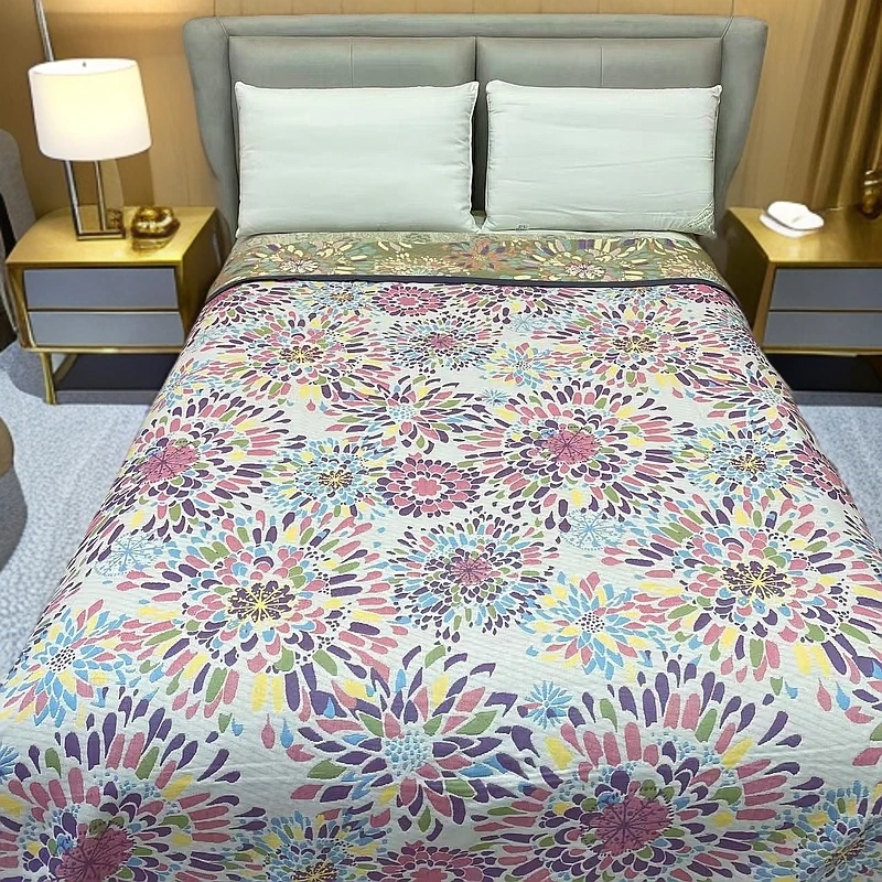 纱布盖毯天丝四季毯--奔放紫230*250